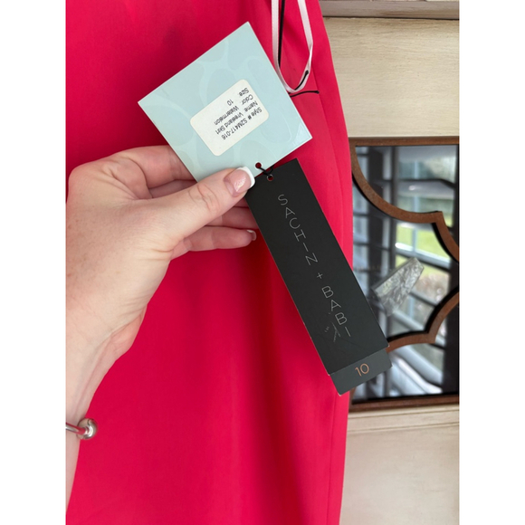 NWT Women Sachin + Babi Bright Coral Maxi Skirt | Size 10 - Picture 2 of 10